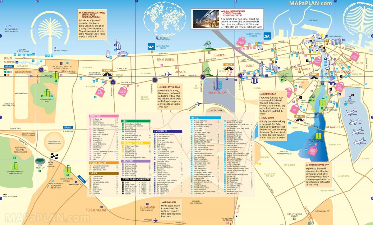 ดูไบ Jumeirah แผนที่