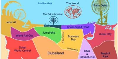 แผนที่ของ Dubailand