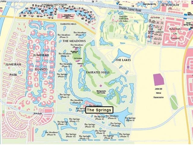 แผนที่ดูไบ meadows@