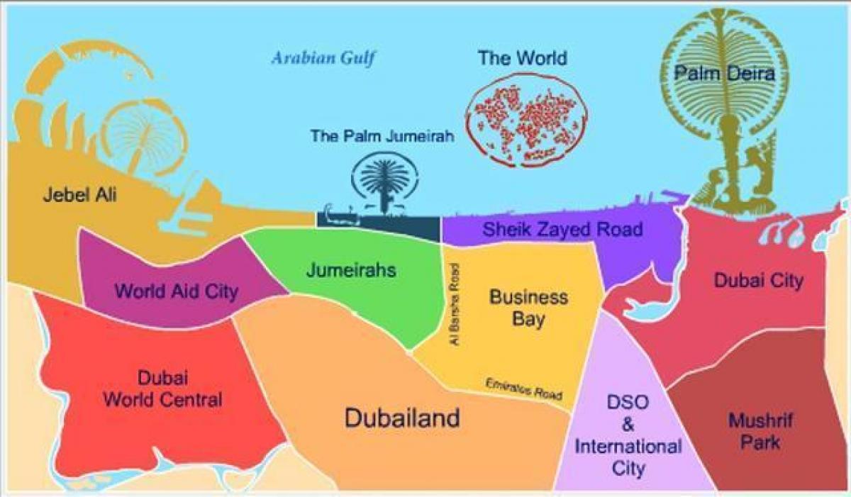 แผนที่ของ Dubailand