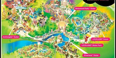 ดูไบพาร์คสนี้ก็แจ้งเตือนและ resorts ตำแหน่งแผนที่