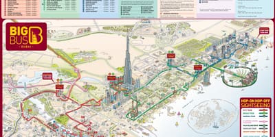 แผนที่ดูไบ attractions