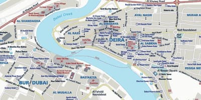 แผนที่ของ Deira
