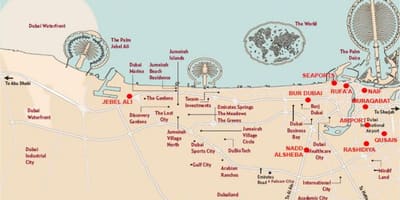 แผนที่ของ Jebel อลิ